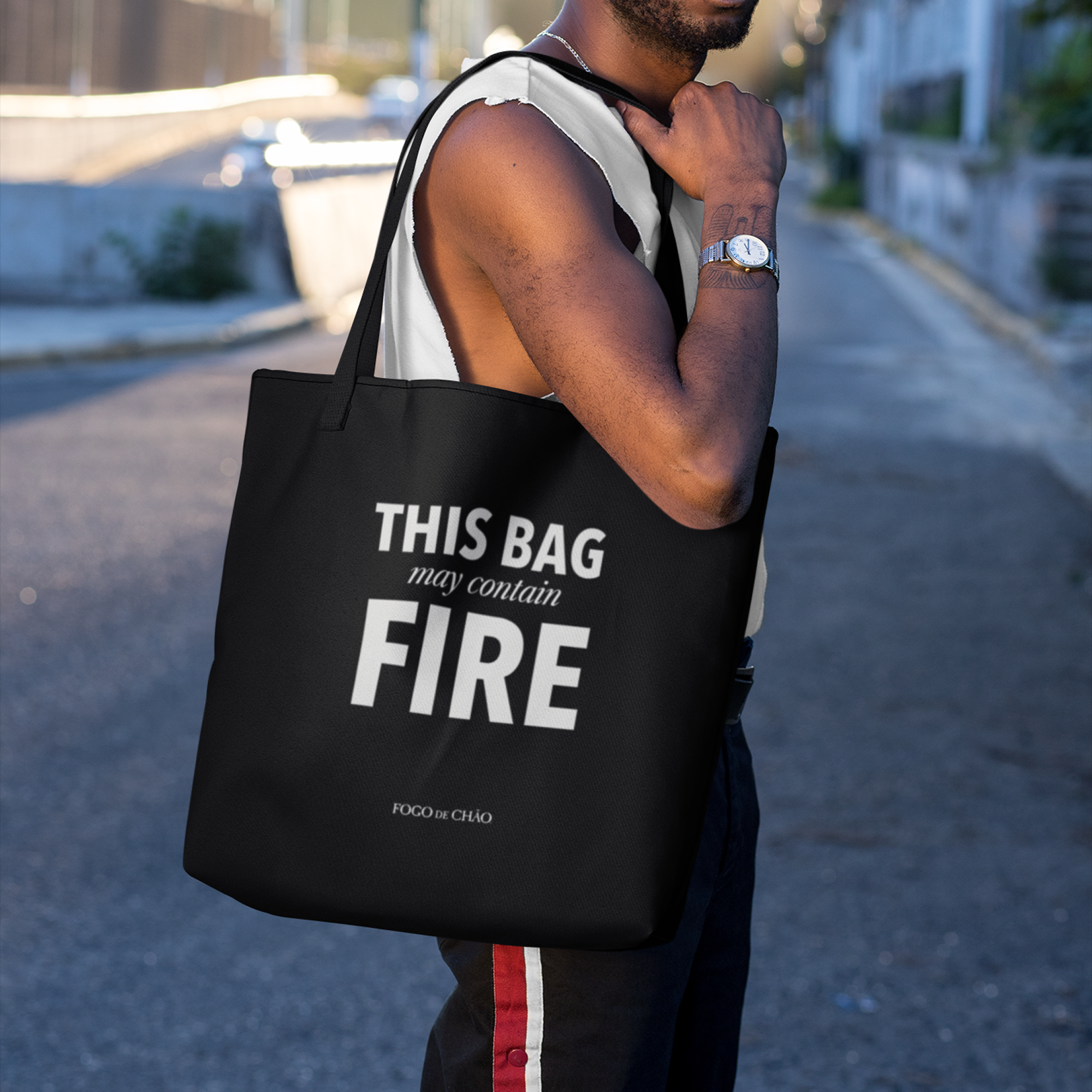 Tote - This Bag May Contain Fire